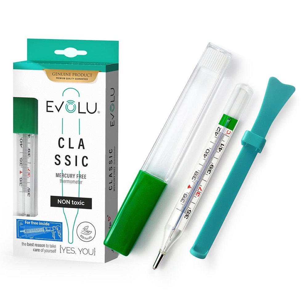 Evolu Thermometer Classic quecksilberfrei analog 1 stk