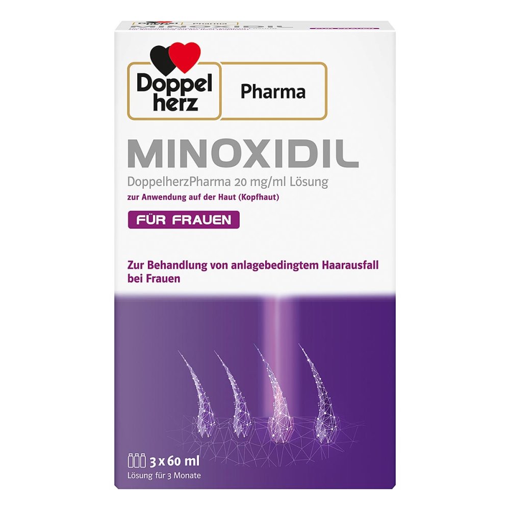 Minoxidil Doppelherzphar.20mg/ml anw.haut Frau 3X60