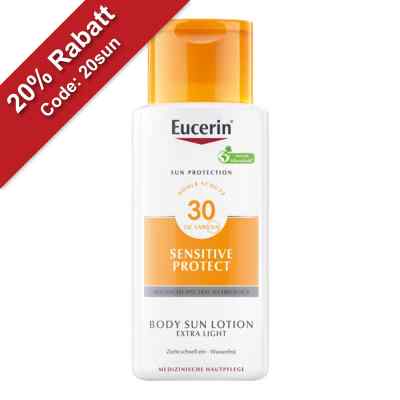 Eucerin Sun Sensitive Protect Lotion Extra Light LSF 30 150 ml von Beiersdorf AG Eucerin PZN 03709816