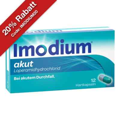 Imodium akut - Hartkapseln bei akutem Durchfall 12 stk von Kenvue Germany GmbH (OTC) PZN 07296788