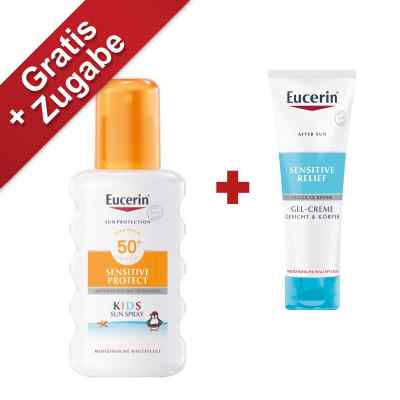 Eucerin Sun Sensitive Protect Kids Sun Spray LSF 50+ 200 ml von Beiersdorf AG Eucerin PZN 09298432