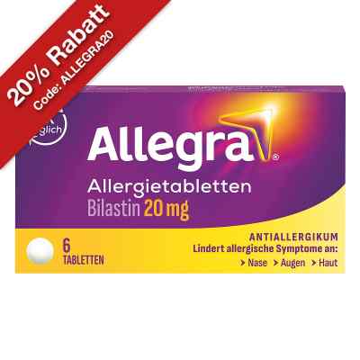 Allegra - schnell bei Heuschnupfen & ganzjährigen Allergien  6 stk von A. Nattermann & Cie GmbH PZN 18181918