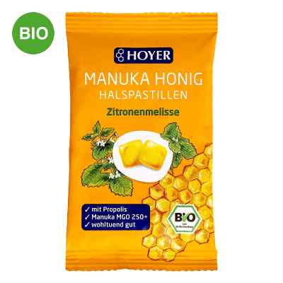 Hoyer Manuka Honig Halspastillen Mgo 250+ Zit.meli 30 g von HOYER GmbH PZN 19280775