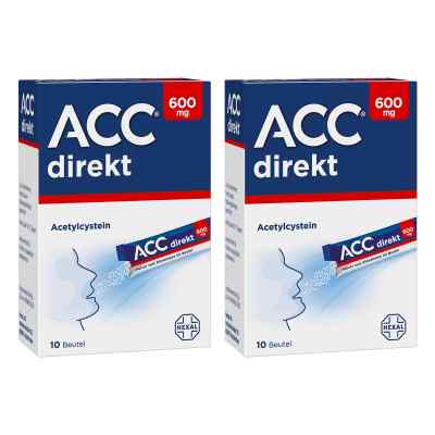 ACC direkt 600 mg Pulver zum Einnehmen im Beutel 2x10 stk von Hexal AG PZN 08102704
