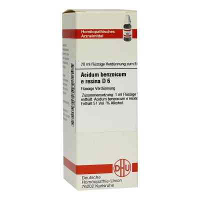 Acidum Benzoicum E.res. D6 Dilution 20 ml von DHU-Arzneimittel GmbH & Co. KG PZN 02120820