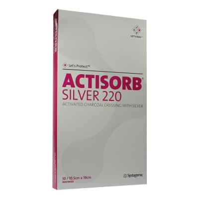 Actisorb 220 Silver 19x10,5 cm steril Kompressen 10 stk von Bios Medical Services GmbH PZN 04408979