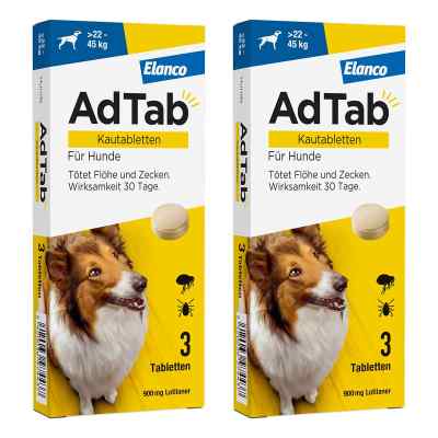 AdTab 900 Mg Kautabletten für Hunde >22-45 Kg