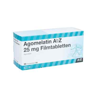 Agomelatin Abz 25 mg Filmtabletten 98 stk von AbZ Pharma GmbH PZN 14169866