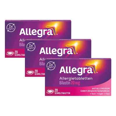 Allegra Allergie & Heuschnupfen Schmelztabletten mit Bilastin