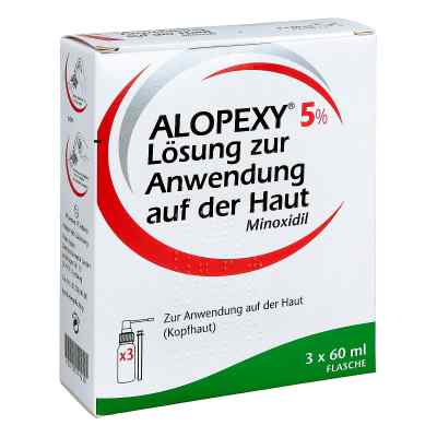 Alopexy 5% Lösung zur Anwendung bei Haarausfall 3X60 ml von PIERRE FABRE DERMO KOSMETIK GmbH PZN 09374110