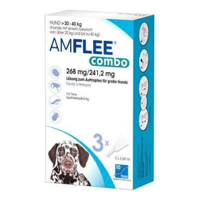 Amflee Combo Hund 20-40kg 3 stk von TAD Pharma GmbH PZN 13921701