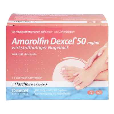 Amorolfin Dexcel 50 Mg/ml Wirkstoffhalt.nagellack 5 ml von Dexcel Pharma GmbH PZN 17417632