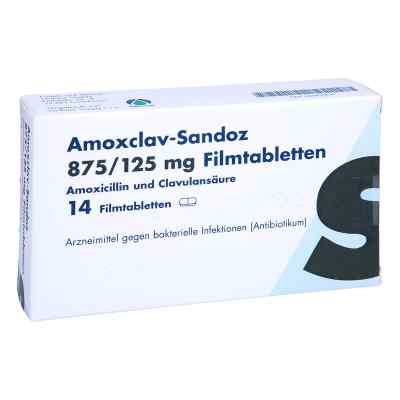 Amoxclav-Sandoz 875/125mg 14 stk von Orifarm GmbH PZN 06067063
