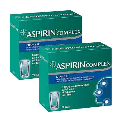 ASPIRIN COMPLEX 2x20 stk von Bayer Vital GmbH PZN 08100074