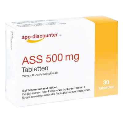 Ass 500 mg Tab apo-discounter 30 stk von Apotheke im Paunsdorf Center PZN 16762976