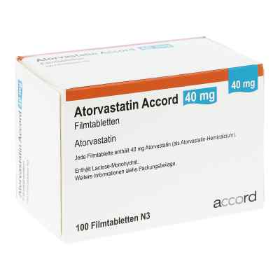 Atorvastatin Accord 40 mg Filmtabletten 100 stk von Accord Healthcare GmbH PZN 13980738