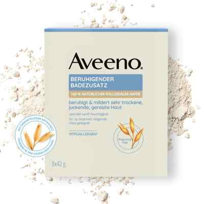 Aveeno Beruhigender Badezusatz für trockene Haut 8X42 g von Kenvue Germany GmbH (OTC) PZN 19342996