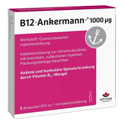 B12 Ankermann Injekt 1.000 µg 5X1 ml von Wörwag Pharma GmbH & Co. KG PZN 06439470
