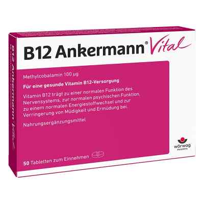 B12 Ankermann Vital Tabletten 50 stk von Wörwag Pharma GmbH & Co. KG PZN 11193769