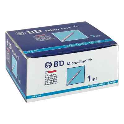 Bd Micro-fine+ U 40 Ins.spr. 12,7 mm 100X1 ml von Becton Dickinson GmbH PZN 04400127