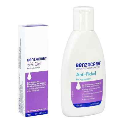 Benzaknen 5% + Benzacare Anti-Pickel Reinigungsgel 1 stk von Galderma Laboratorium GmbH PZN 08105142