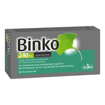 Binko 240mg 30 stk von Klinge Pharma GmbH PZN 11645852