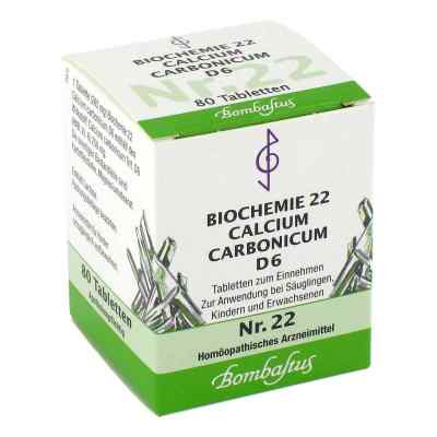 Biochemie 22 Calcium carbonicum D6 Tabletten 80 stk von Bombastus-Werke AG PZN 04325236