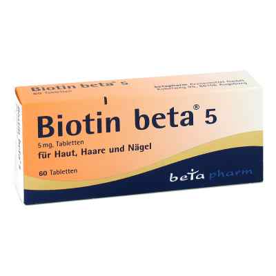 Biotin Beta 5 5mg Tabletten 60 stk von betapharm Arzneimittel GmbH PZN 14278443