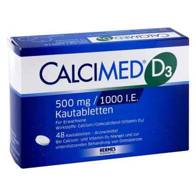 Calcimed D3 500mg/1000 internationale Einheiten 48 stk von HERMES Arzneimittel GmbH PZN 07682505