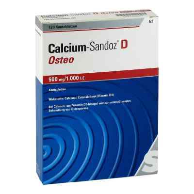 Calcium-Sandoz D Osteo 500mg/1000 internationale Einheiten 120 stk von Hexal AG PZN 11586279