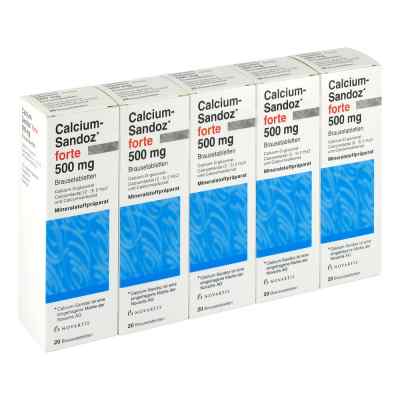 Calcium Sandoz Forte Brausetabletten 100 stk von kohlpharma GmbH PZN 04947280