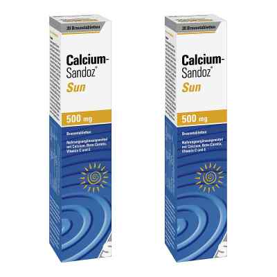 Calcium Sandoz Sun Brausetabletten 2 x20 stk von Hexal AG PZN 08102668