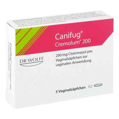 Canifug Cremolum 200 Vaginalsuppositorien 3 stk von Dr. August Wolff GmbH & Co.KG Arzneimittel PZN 06349933
