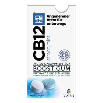 CB12 Boost Strong Mint: Zuckerfreie Kaugummis gegen Mundgeruch 10 stk von Meda Pharma S.p.A. PZN 17442127