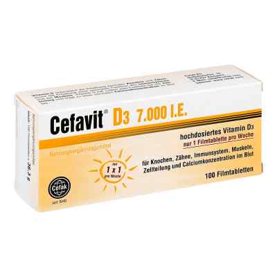 Cefavit D3 7.000 I.e. Filmtabletten 100 stk von Cefak KG PZN 12347772