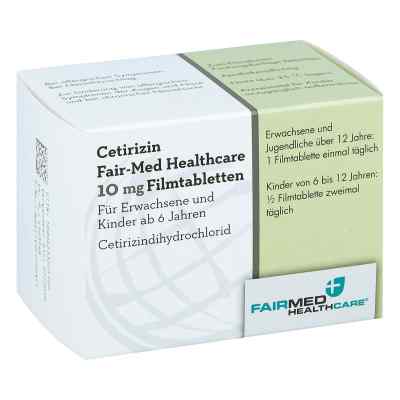 Cetirizin Fair-Med Healthcare 10mg 100 stk von Fairmed Healthcare GmbH PZN 10280710