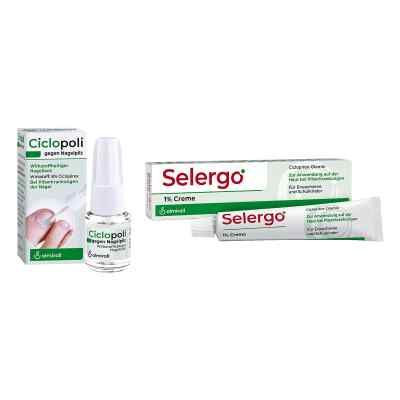 Ciclopoli gegen Nagelpilz (6.6 ml) + Selergo 1% (20 g) 1 Pck von ALMIRALL HERMAL GmbH PZN 08102552