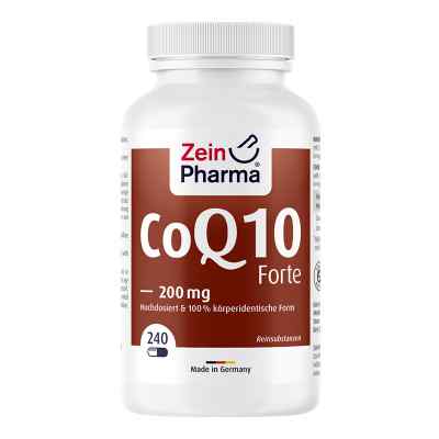 Coenzym Q10 Forte 200 mg Kapseln 240 stk von ZeinPharma Germany GmbH PZN 13905725