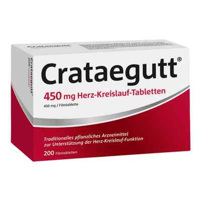 Crataegutt 450 mg Herz-Kreislauf-Tabletten 200 stk von Dr.Willmar Schwabe GmbH & Co.KG PZN 14064541