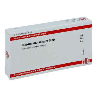Cuprum Metallicum D30 Ampullen 8X1 ml von DHU-Arzneimittel GmbH & Co. KG PZN 11705560