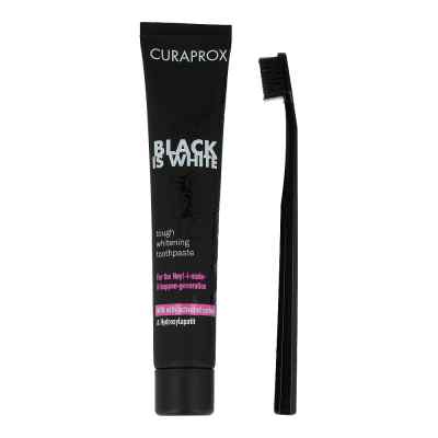 Curaprox Black is White Kohlezahnpasta und Bürste