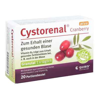 Cystorenal Cranberry plus Granulat 20 stk von Quiris Healthcare GmbH & Co. KG PZN 07635730