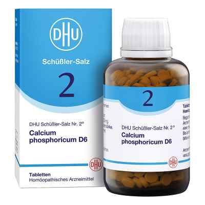 DHU Schüßler-Salz Nummer 2 Calcium Phosphoricum D6 Tabletten 900 stk von DHU-Arzneimittel GmbH & Co. KG PZN 18182527