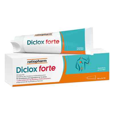 Diclox forte - Schmerzgel mit 2 % Diclofenac von ratiopharm  150 g von ratiopharm GmbH PZN 16705010