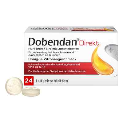 Dobendan Direkt Flurbiprofen 8,75 mg Lutschtabletten 24 stk von Reckitt Benckiser Deutschland Gm PZN 06866410