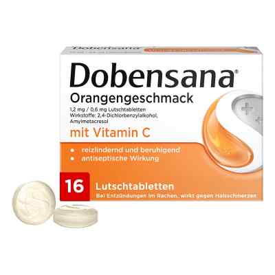 Dobensana Orange 1.2mg Lutschtabletten 16 stk von Reckitt Benckiser Deutschland Gm PZN 16856878