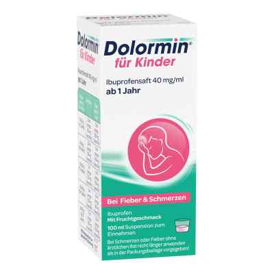 Dolormin für Kinder Ibuprofensaft bei Fieber und Schmerzen 100 ml von Kenvue Germany GmbH (OTC) PZN 11528543
