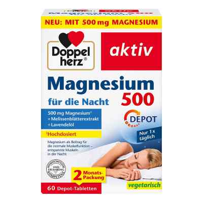Doppelherz Magnesium 500 Für Die Nacht Tabletten 60 stk von Queisser Pharma GmbH & Co. KG PZN 18380925