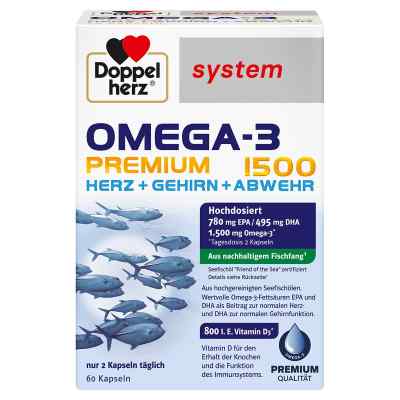 Doppelherz Omega-3 Premium 1500 System Kapseln