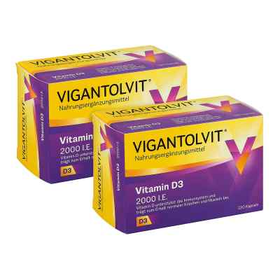 Doppelpack Vigantolvit 2000 I.e. Vitamin D3 Weichkapseln 2 Pck von P&G Health Germany GmbH PZN 08101107